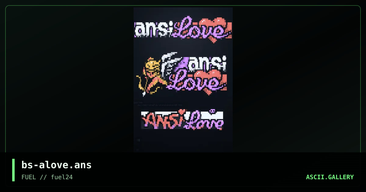 ansilove, by burps, 2017