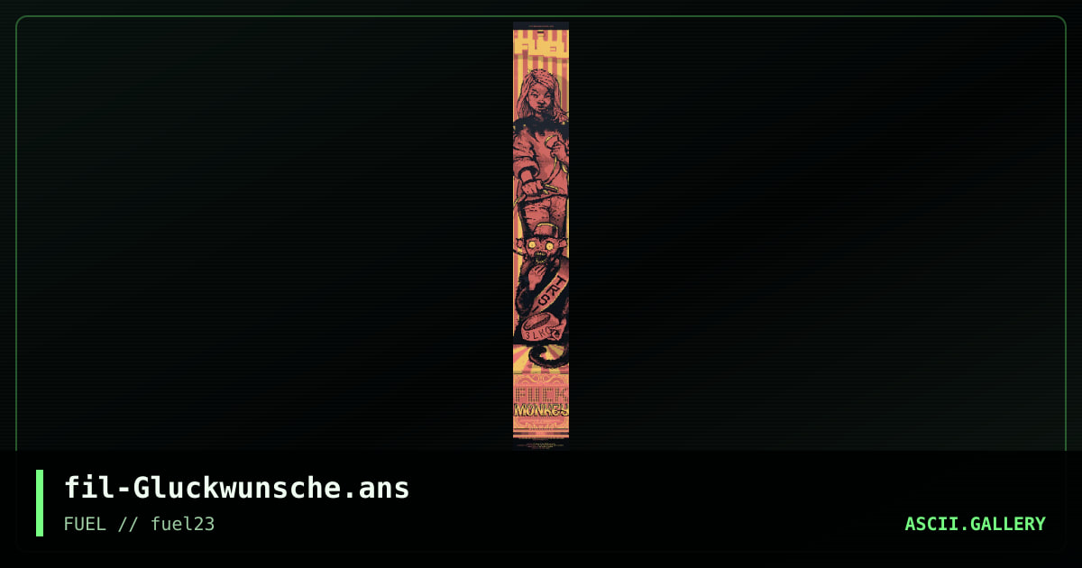Gluckwunsche, by filth, 2017