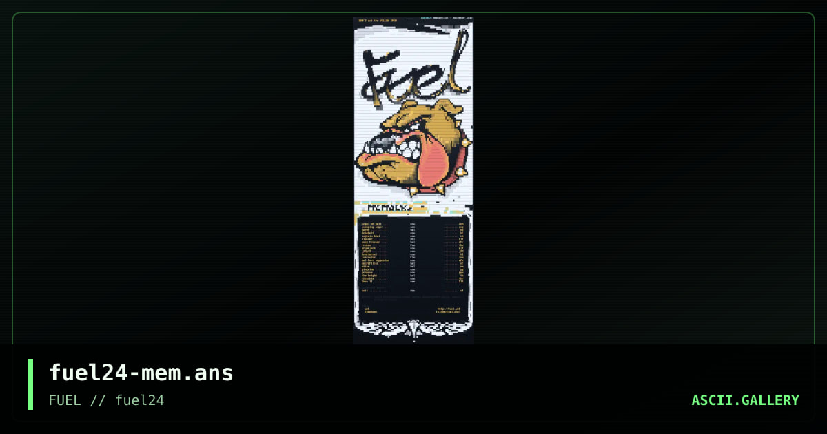 fuel memberlist, by the knight, 2017