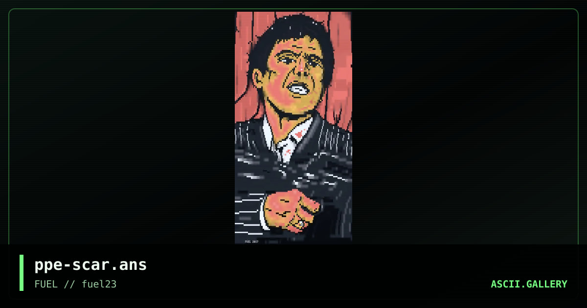 Scarface, by propane, 2017
