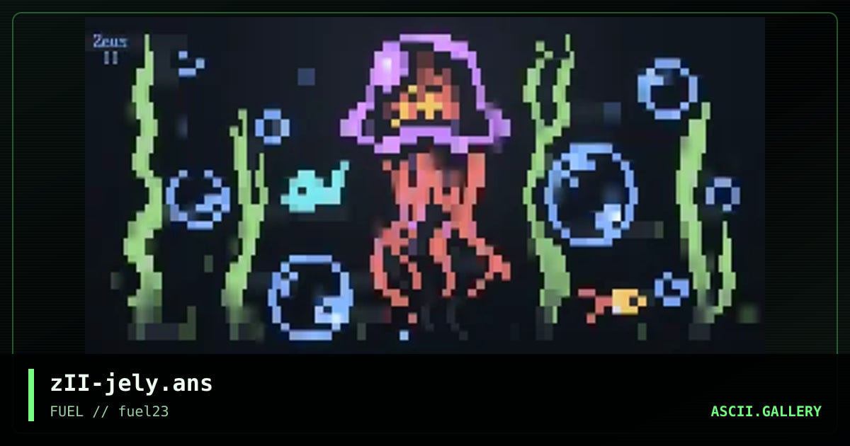 A Jellyfish, by zeus ii, 2017
