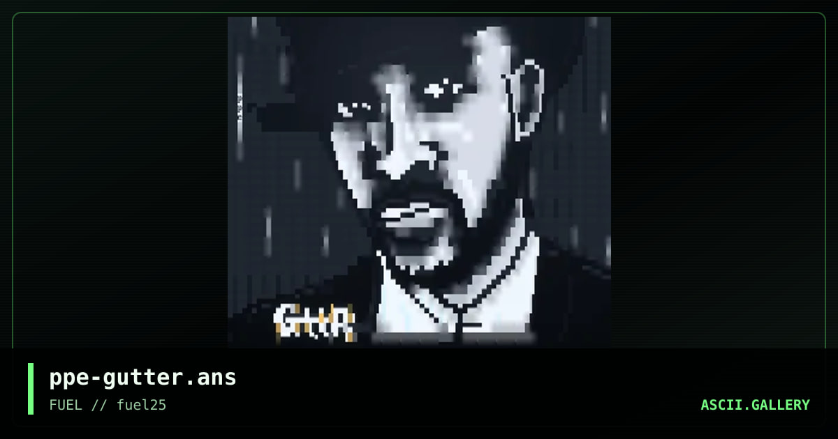 Gutter, by propane, 2018