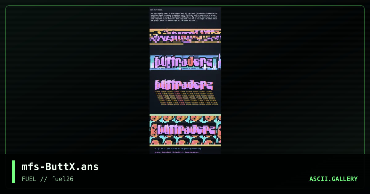 BuTTraderz, by mel farr suppastar, 2018