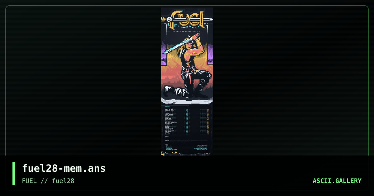 fuel28 memberlist, by the knight, propane, 2018