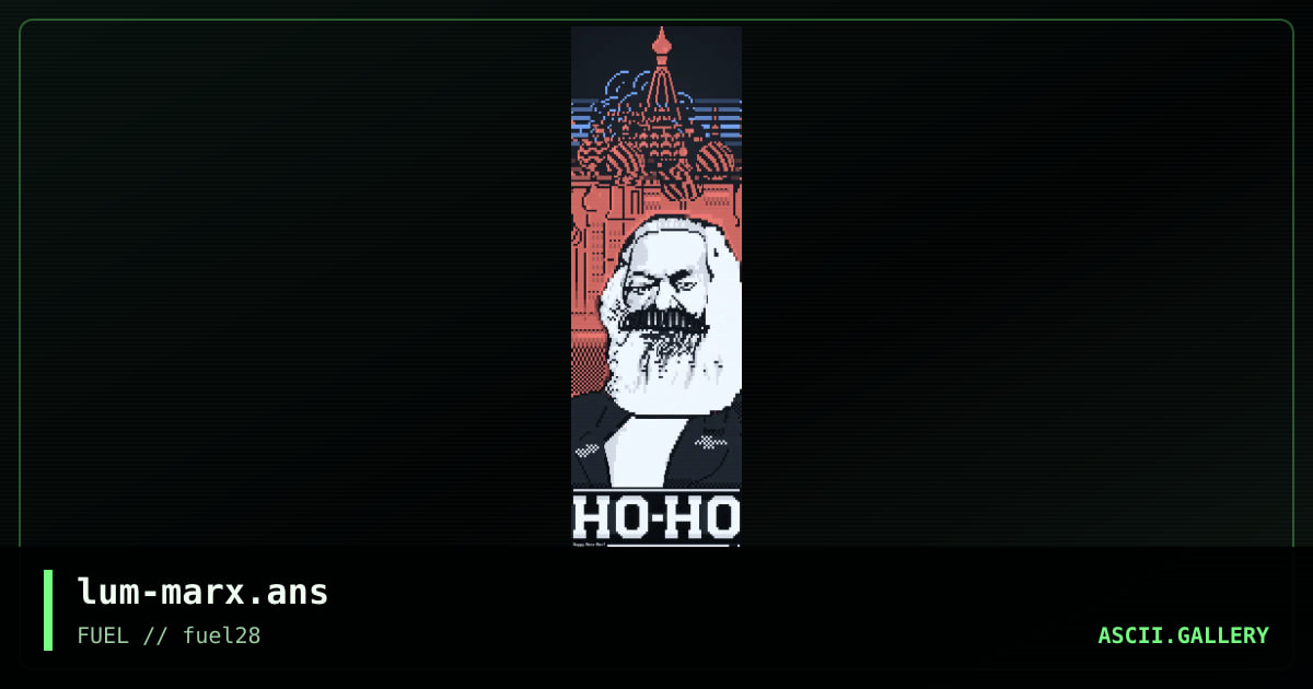 Happy Marx-Mas, by luminator, 2018