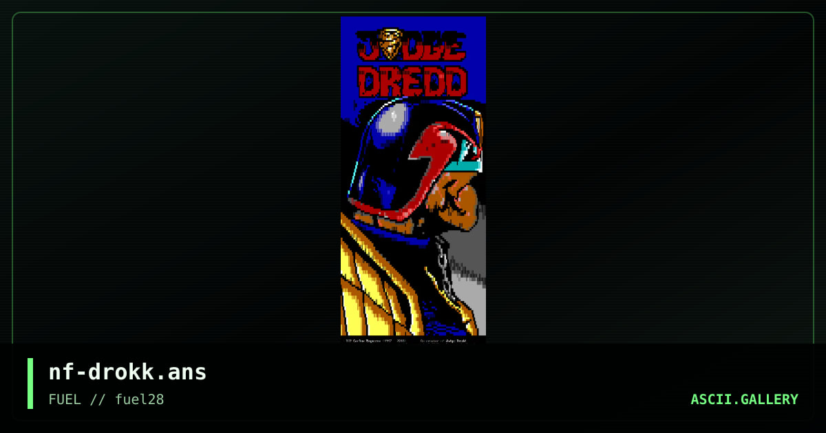 Judge Dredd Profile, by necrofiliac, 2018