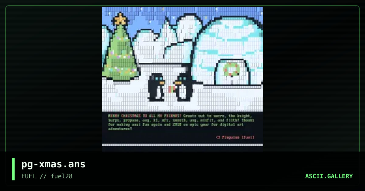Christmas Card, by pinguino, 2018