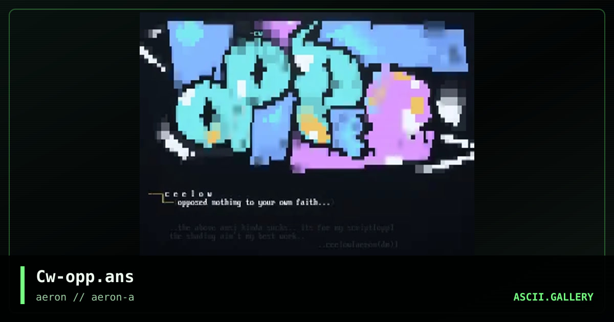 Cw-opp.ans, by ceelow, 2000