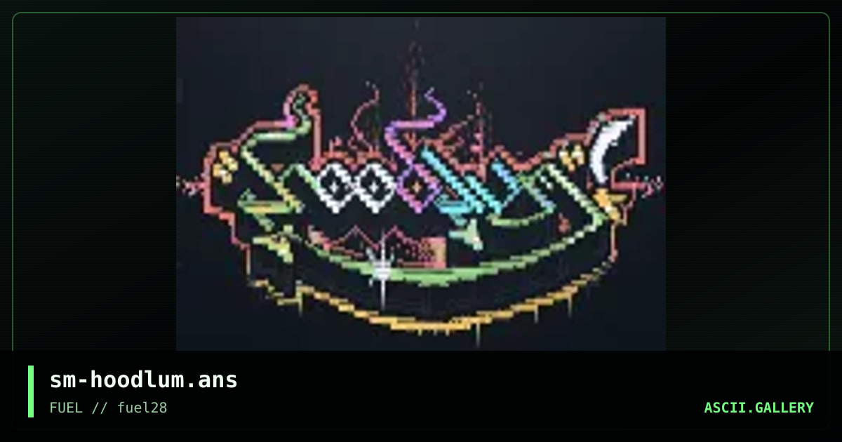 Hoodlum ANSI Logo, by smooth, 2018