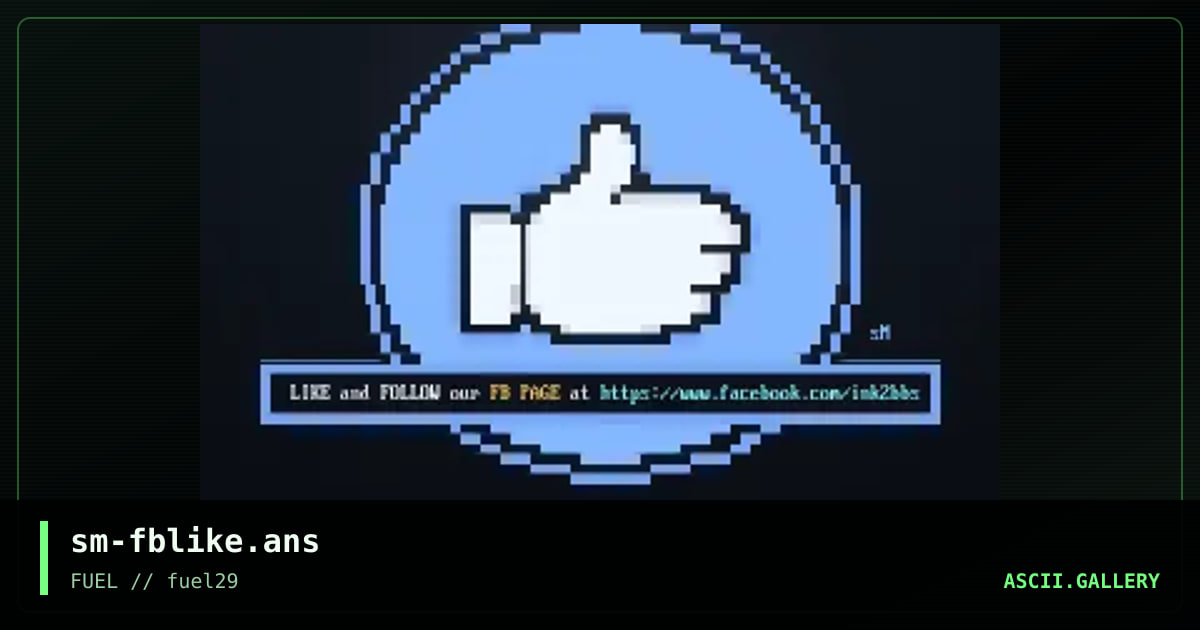 Facebook Like Page (ink two), by smooth, 2019