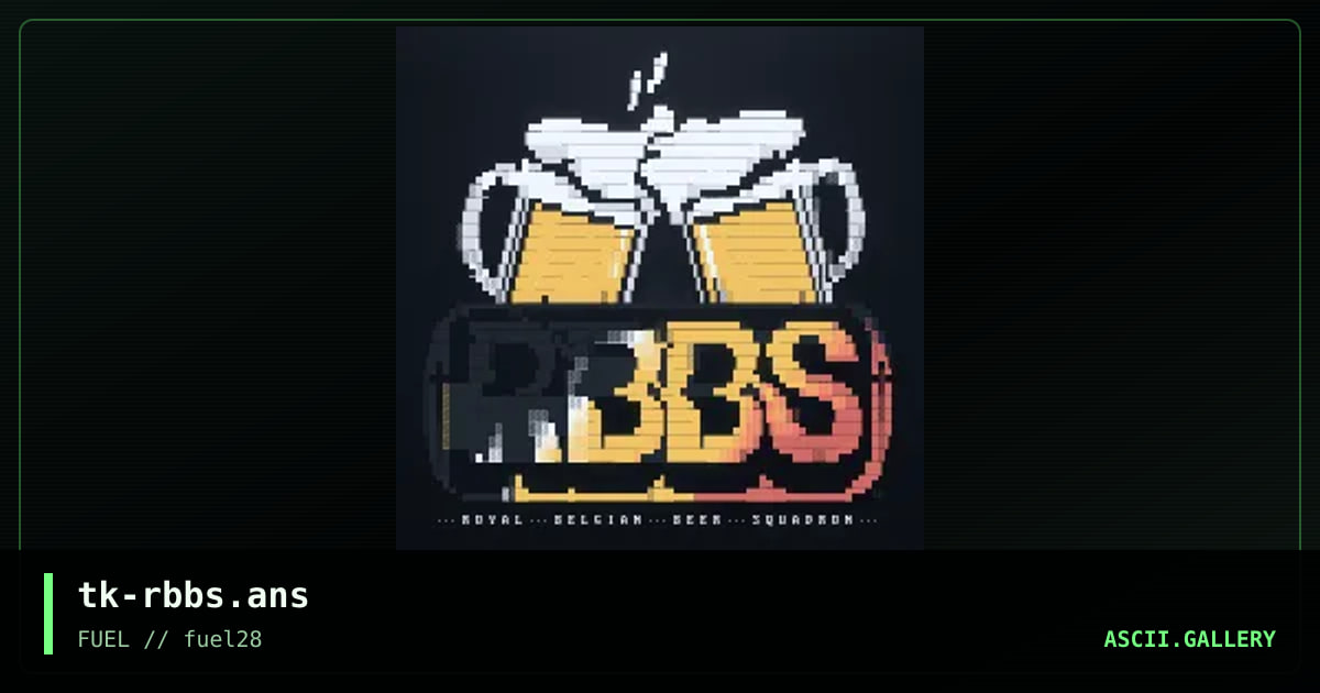 Royal Belgian Beer Squadron, by the knight, 2018