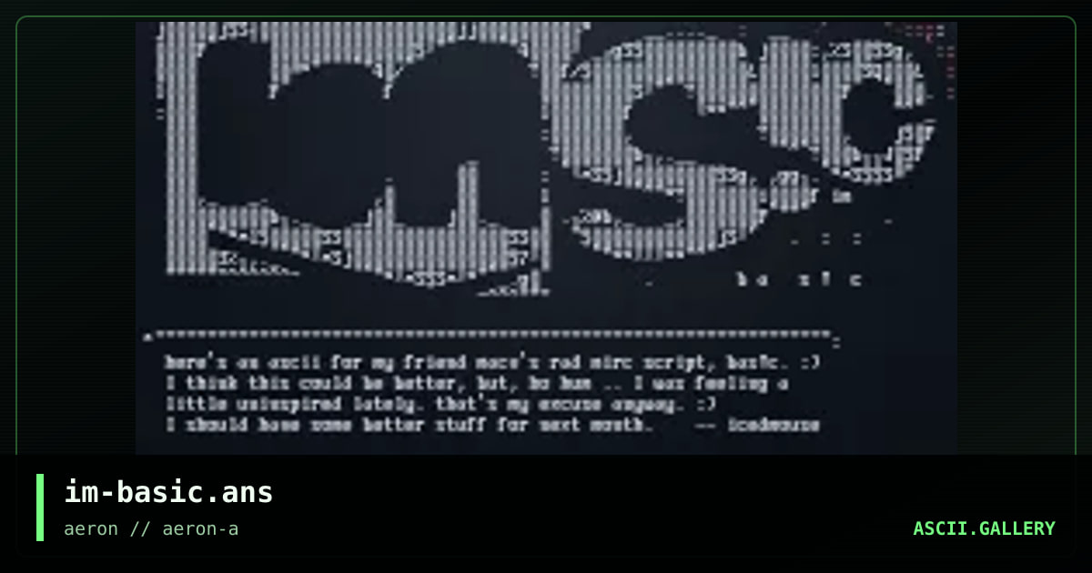 im-basic.ans, by icedmouse, 2000