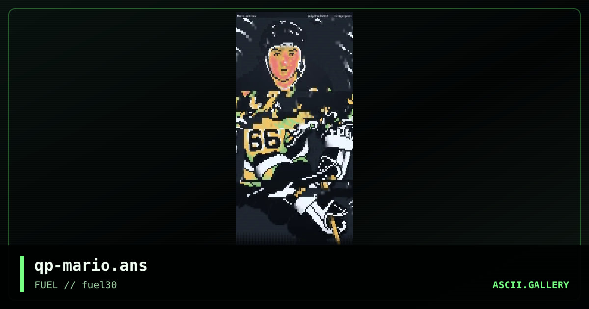 Mario Lemieux, by quip, 2019