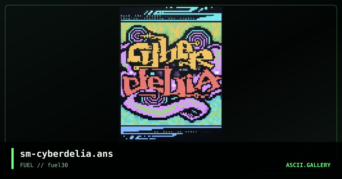 Cyberdelia, by smooth, 2019