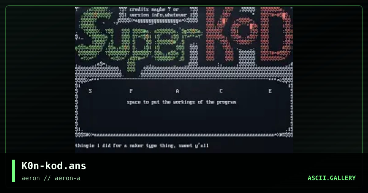 K0n-kod.ans, by k0n, 2000
