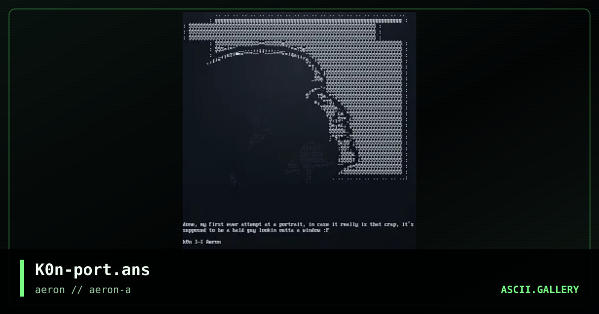 K0n-port.ans, by k0n, 2000