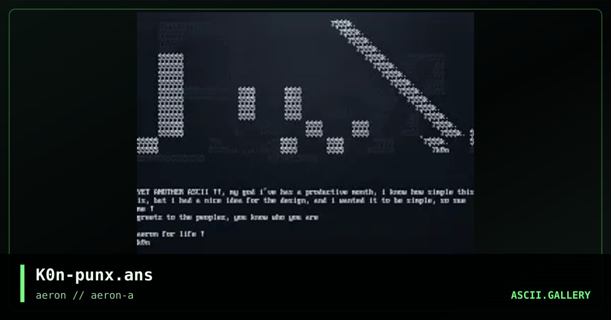 K0n-punx.ans, by k0n, 2000