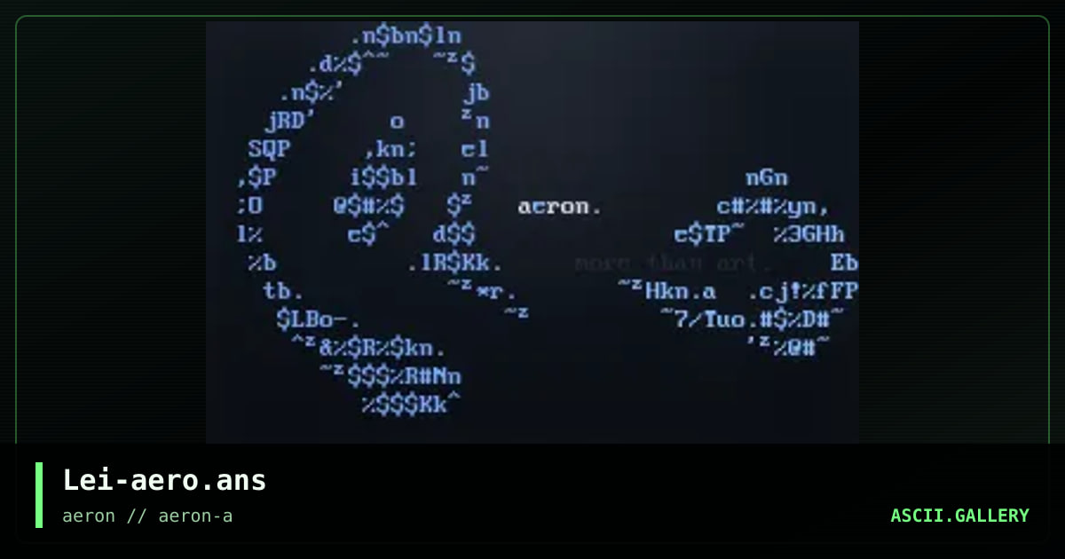 Lei-aero.ans, by lei, 2000