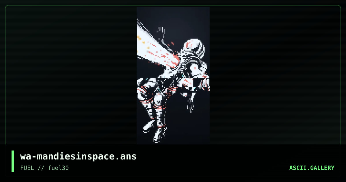 Man dies in space, by warpus, 2019