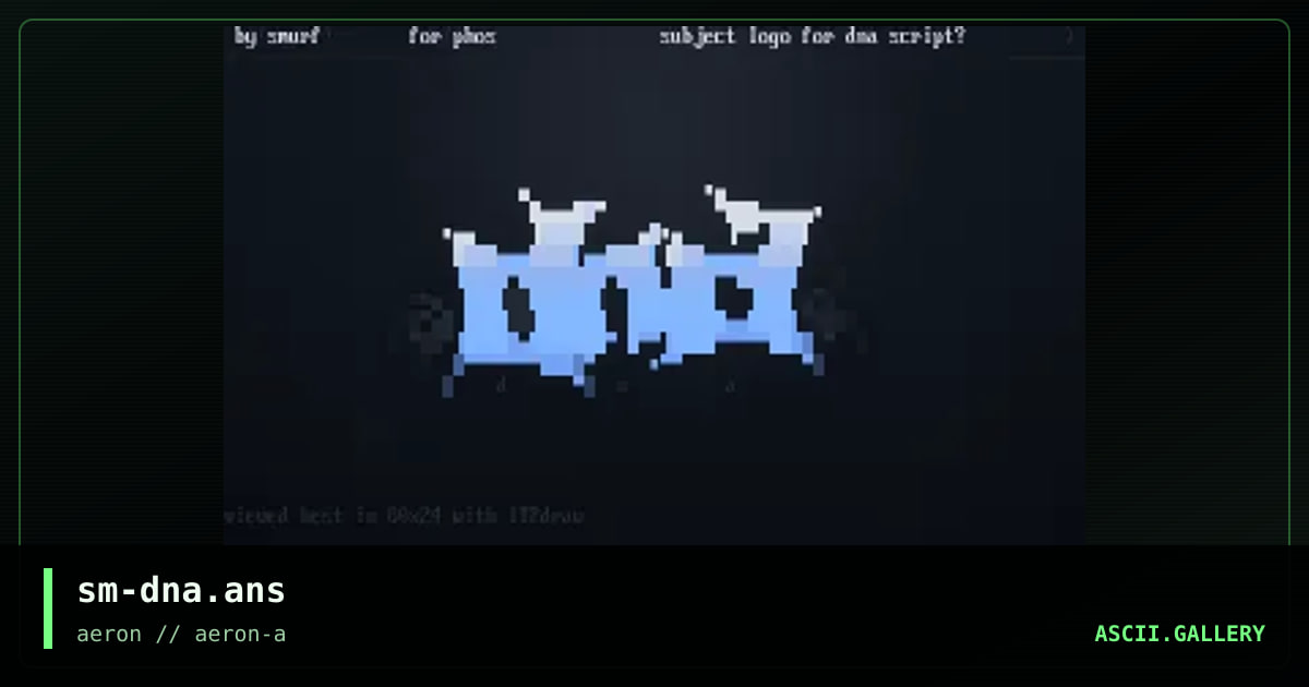 sm-dna.ans, by smurf, 2000