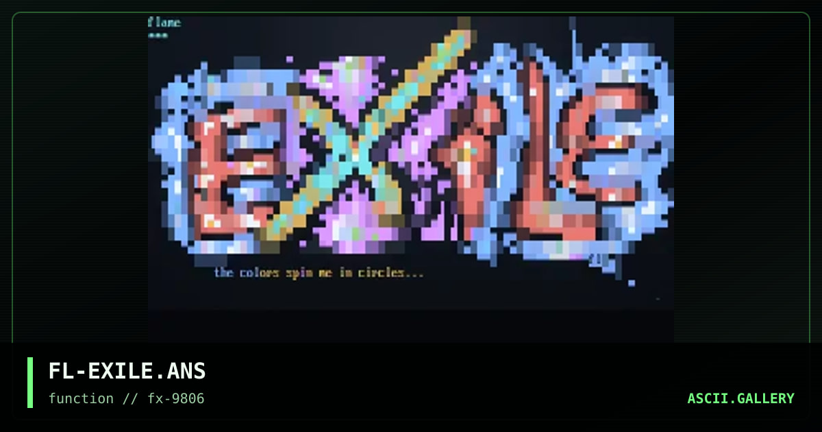 Exile, by flame, 1998