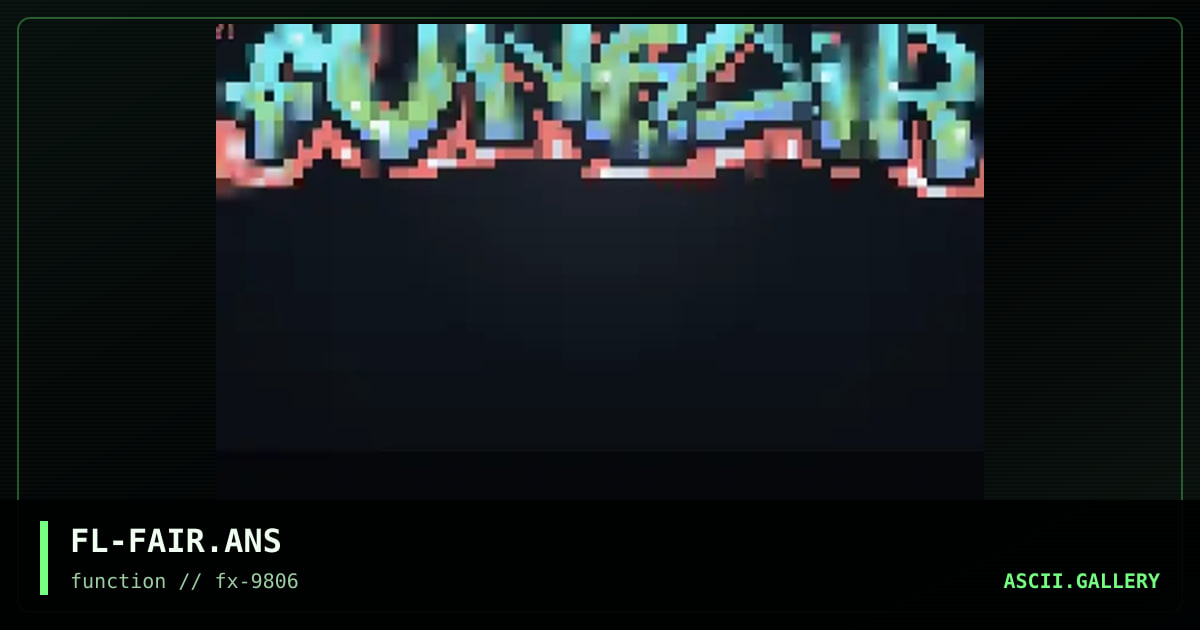 Funfair, by flame, 1998