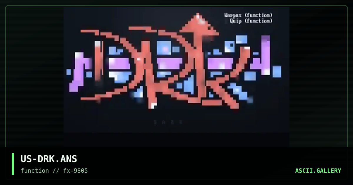 Dark promo, by warpus, quip, 1998