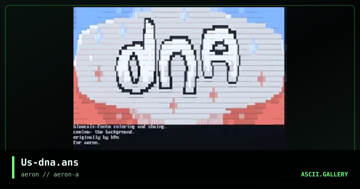 Us-dna.ans, by ceelow, k0n, bluecalx, 2000