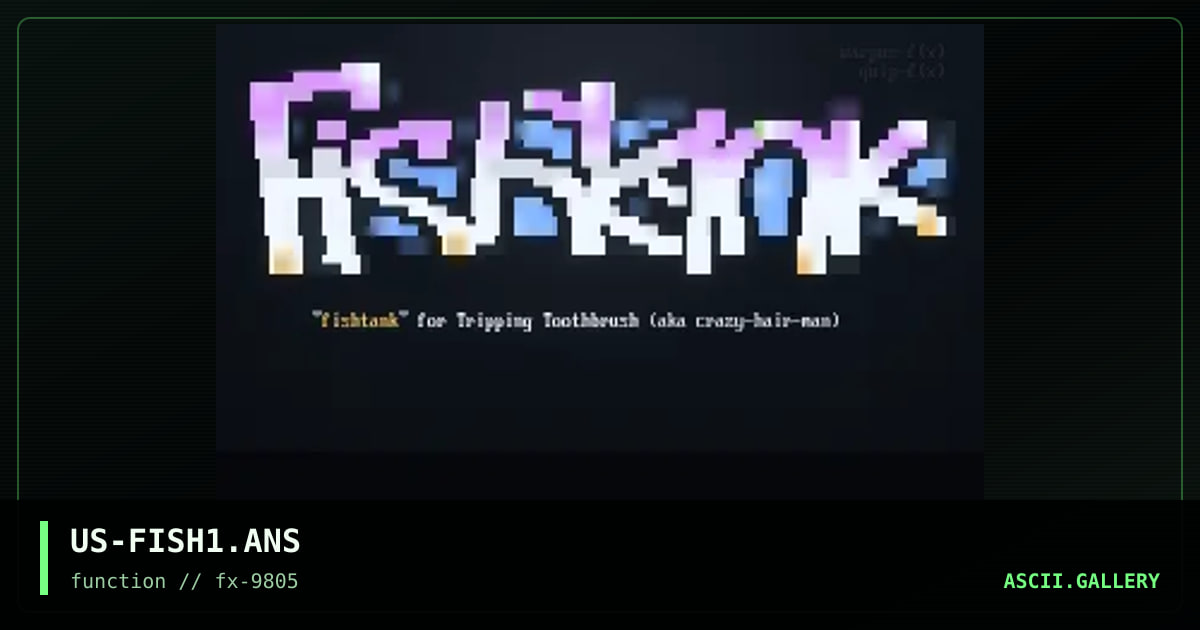 Fishtank, by quip, warpus, 1998