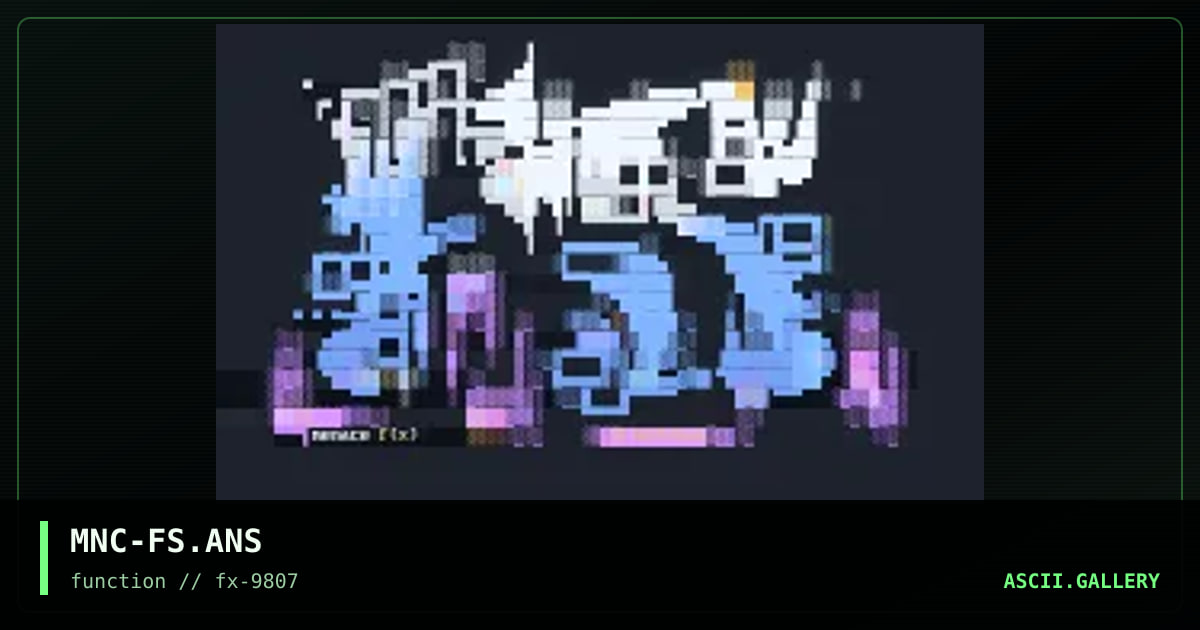 Flatscan, by menace, 1998