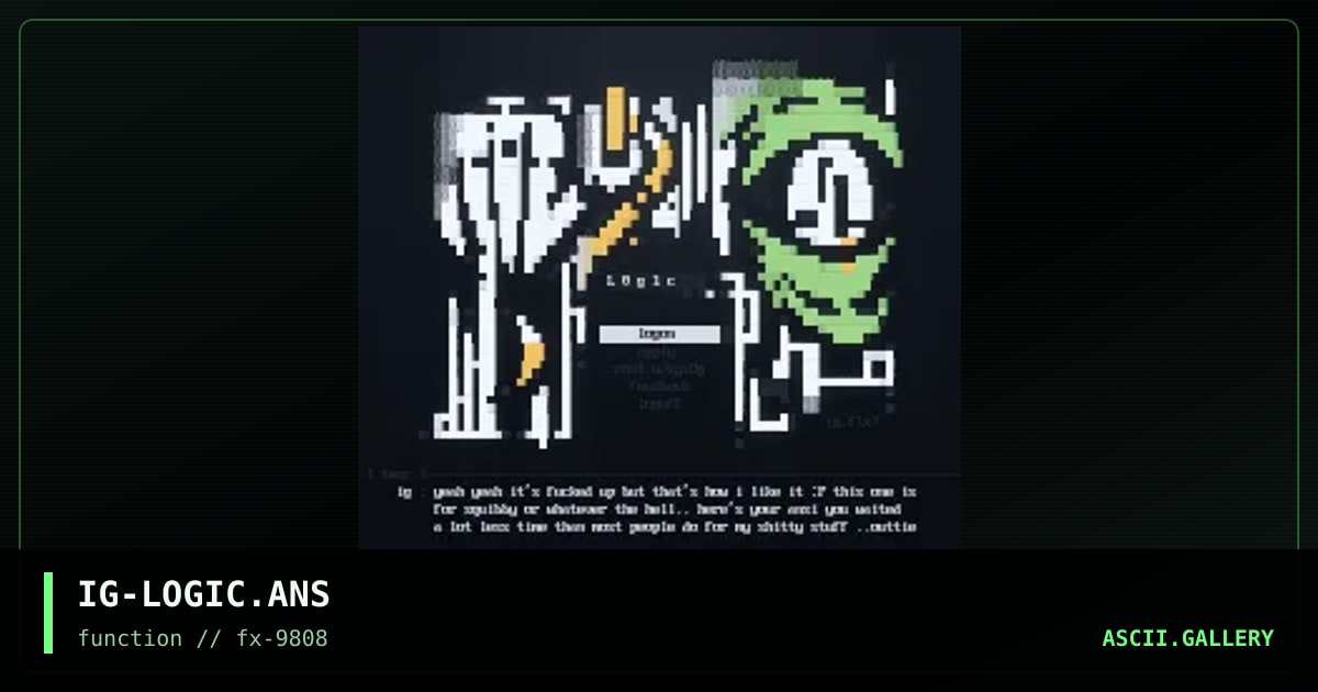 logic?, by ironghost, 1998