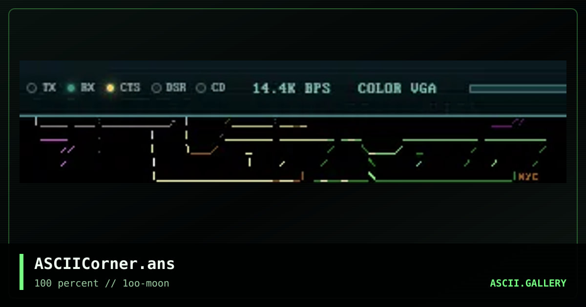 ASCIICorner.ans, by miracle, 1997