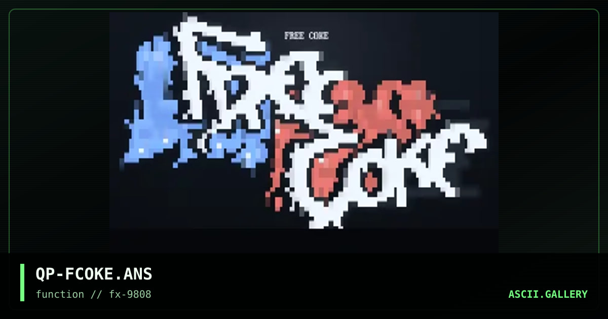 Free Coke, by quip, 1998