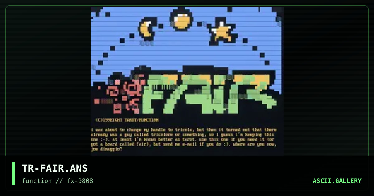 fair, by tarot, 1998