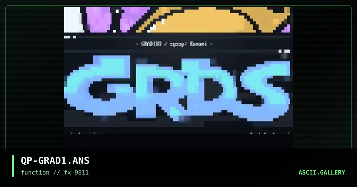Gradius, by quip, konami, 1998