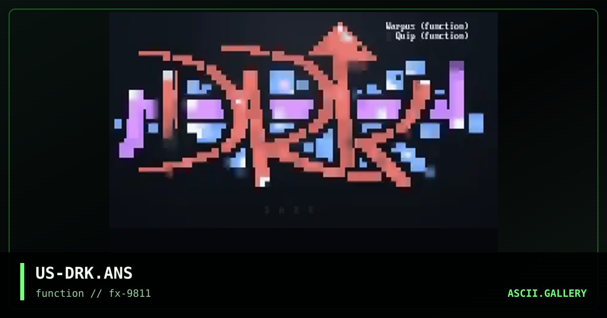 Dark promo, by warpus, quip, 1998