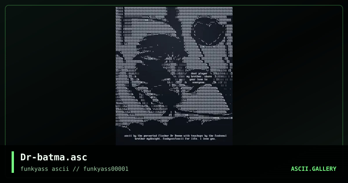Dr-batma.asc, by dr doom, mydknight, 1999