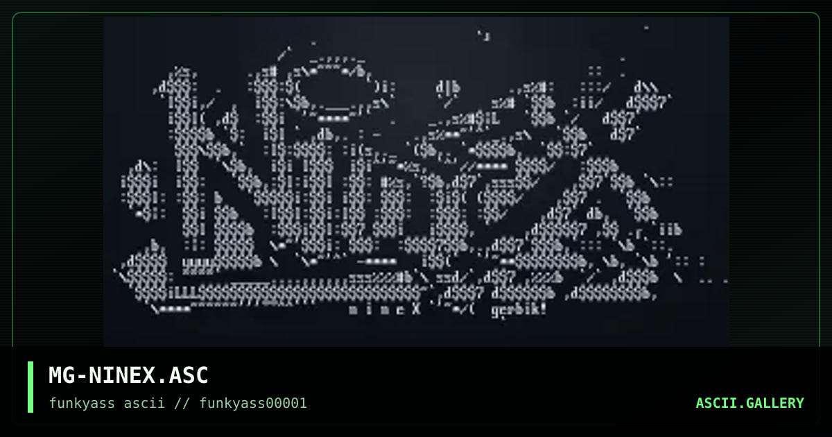 MG-NINEX.ASC, by mr gerbik, 1999