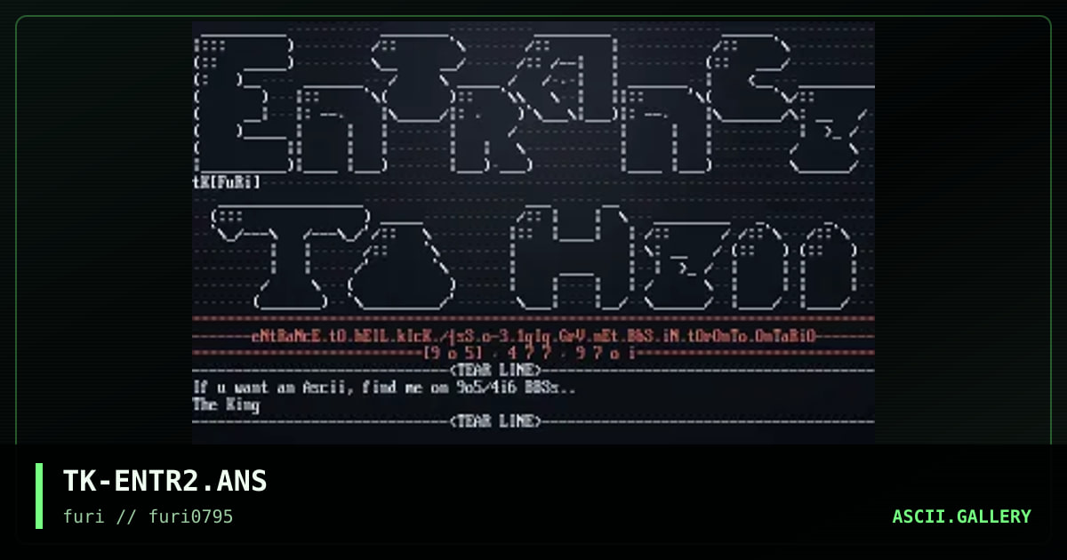 TK-ENTR2.ANS, by the king, 1995