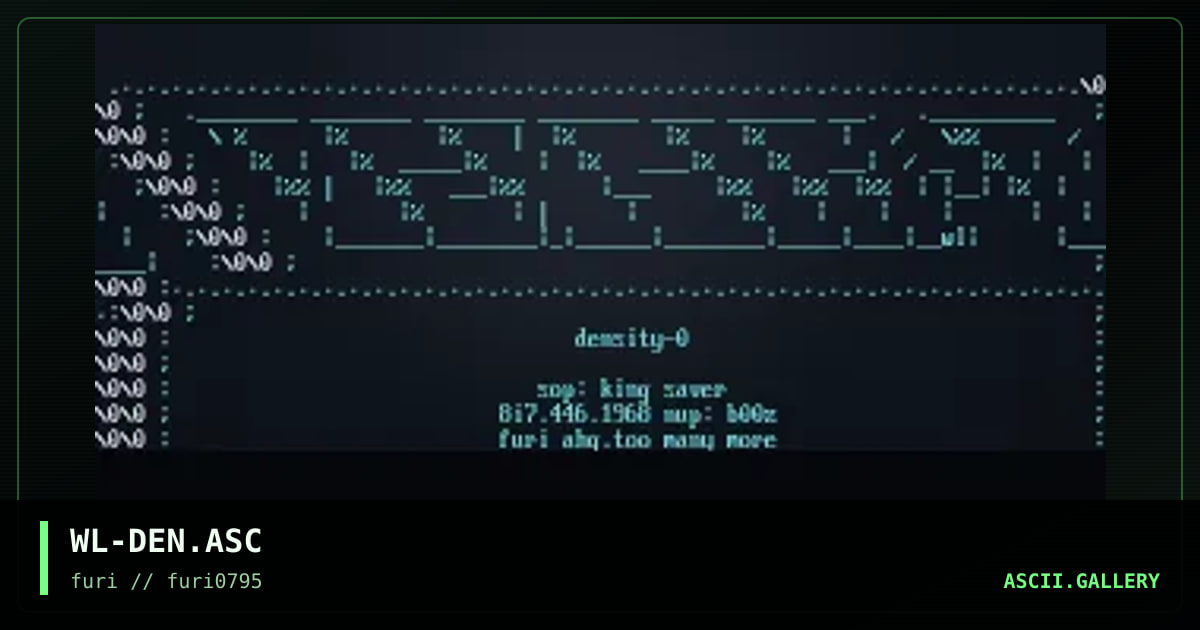 Density-0, by warlord, 1995