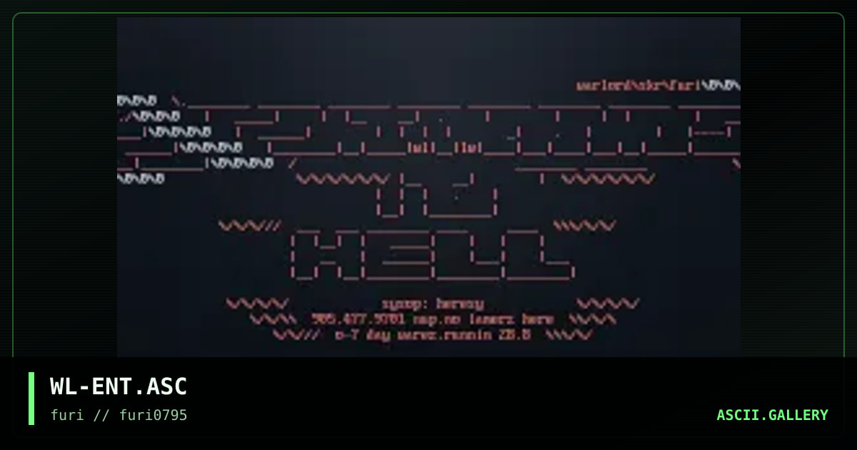Entrance To Hell, by warlord, 1995