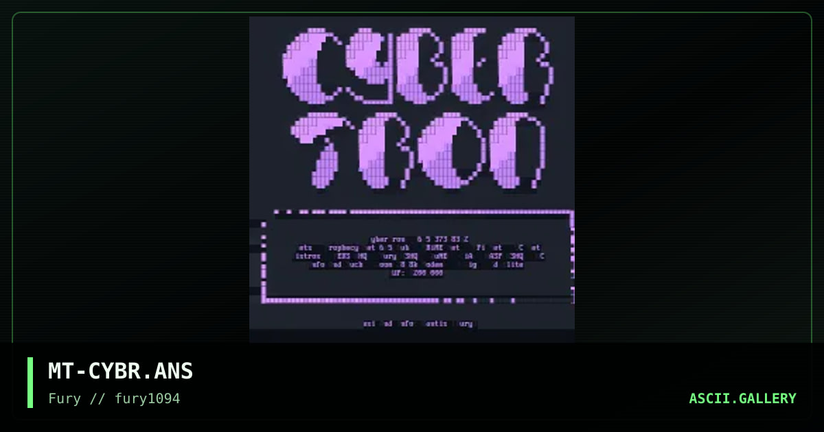 MT-CYBR.ANS, by mantis, 1994
