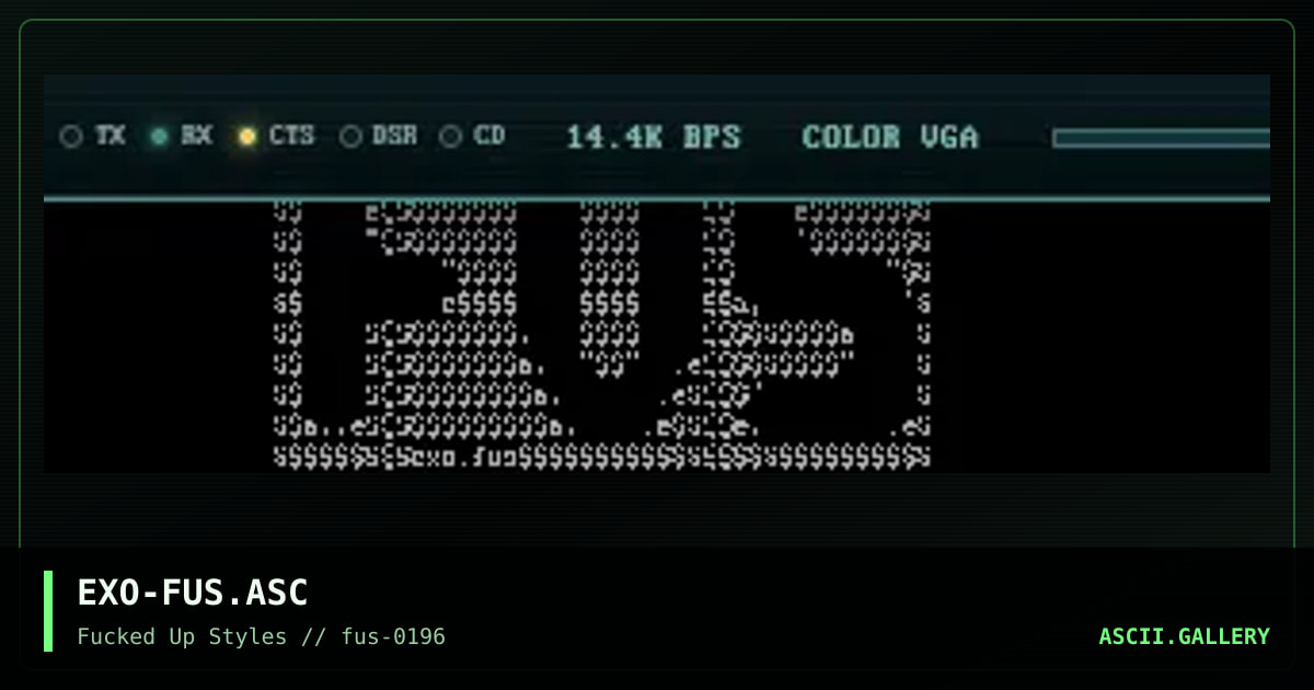 EXO-FUS.ASC, by exodus, 1996
