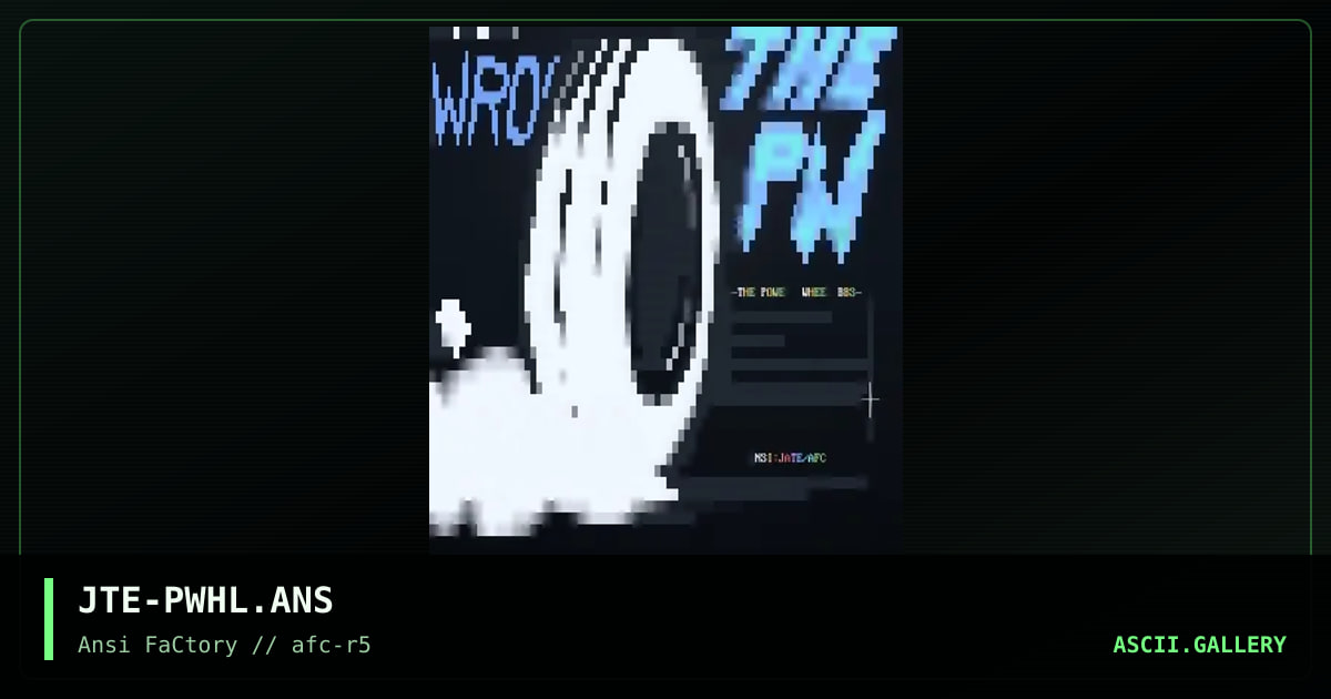 JTE-PWHL.ANS, by jate, 1993