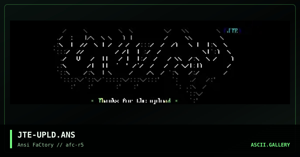 JTE-UPLD.ANS, by jate, 1993