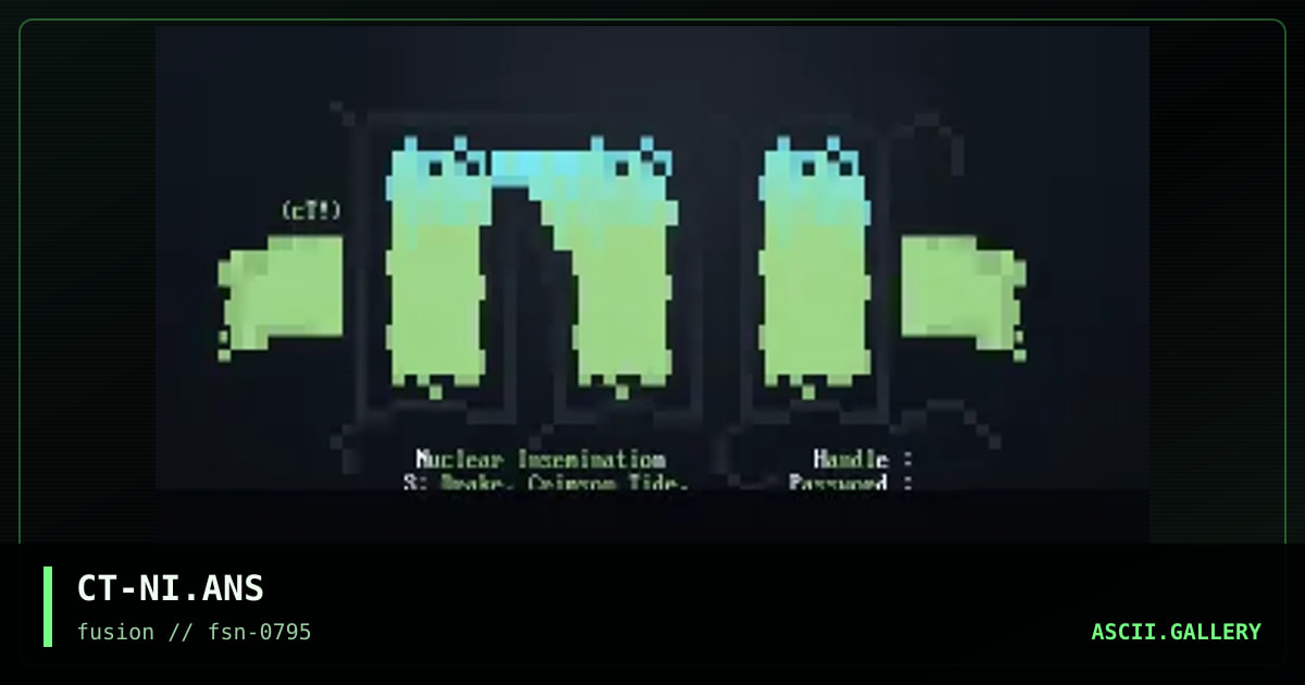 Nuclear Insemination Login, by crimson tide, 1995