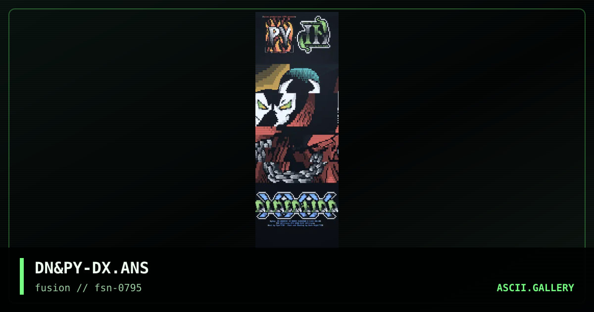 Dimention XXX, by pyro, dark night, 1995