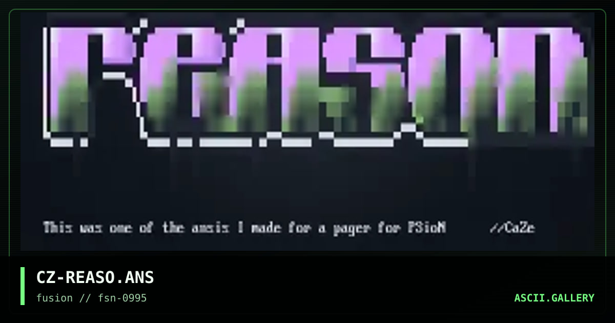 CZ-REASO.ANS, by caze, 1995