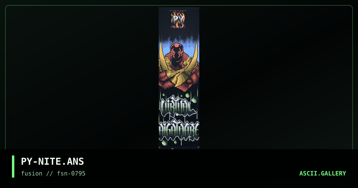Virtual Nightmare, by pyro, 1995