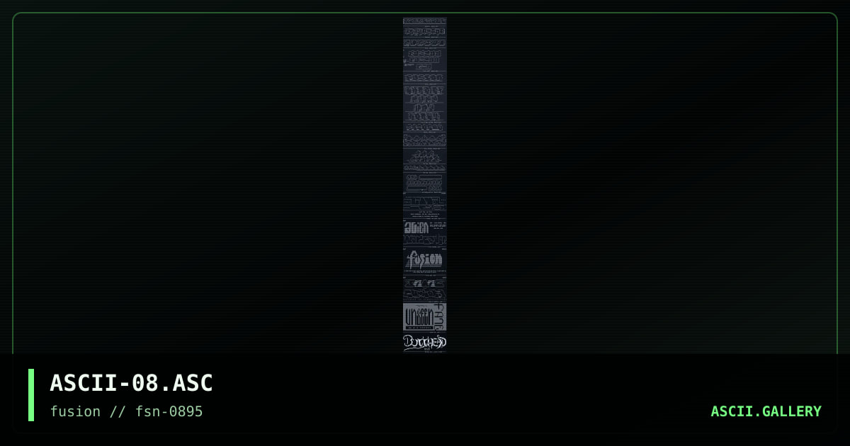 Ascii 0895, by mustard seed, mojo, prince of death, 1995